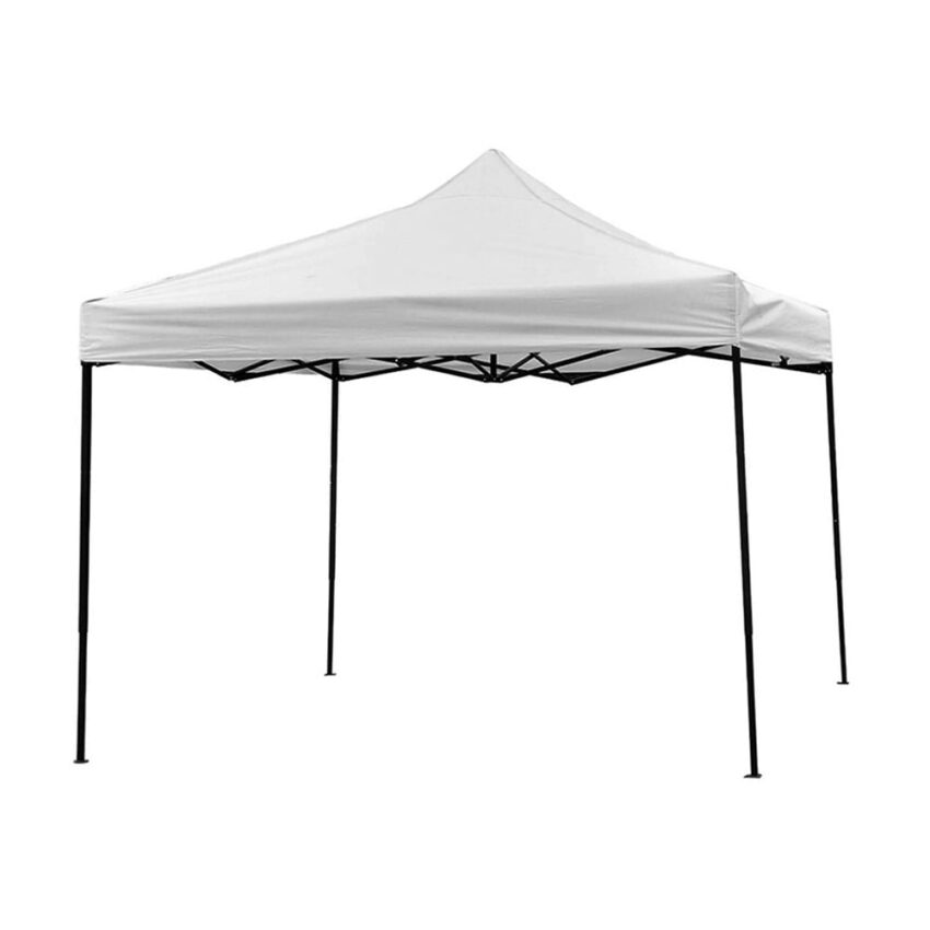 Toldo desplegable 3x3m Blanco para lluvia - Imagen 6