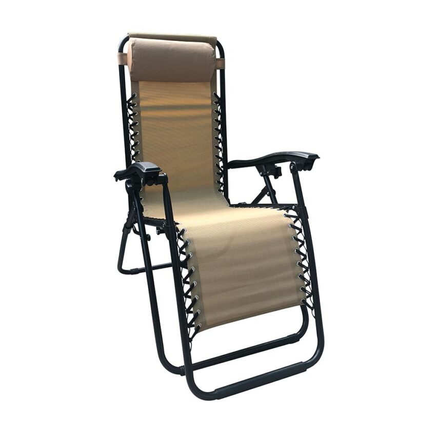 Silla Zero gravedad metal textileno Beige - Imagen 2