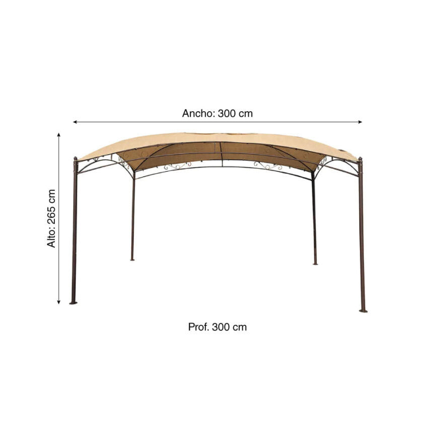 Pérgola curva 3x3m - Imagen 2