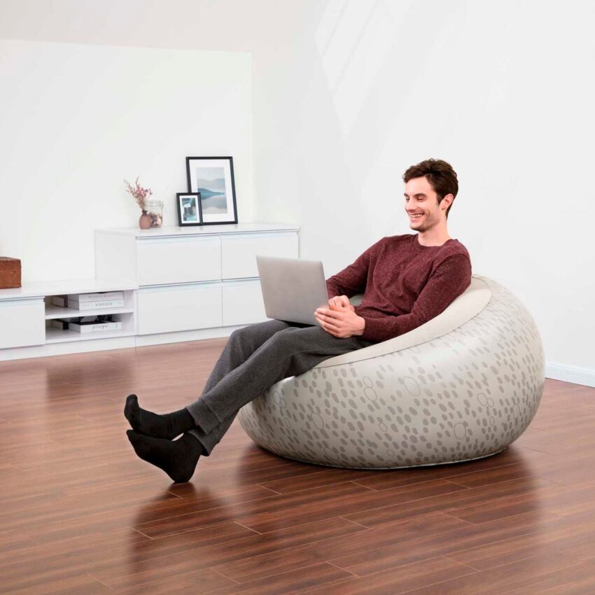 Sillón Inflable Gris 112x112x66cm - Imagen 2