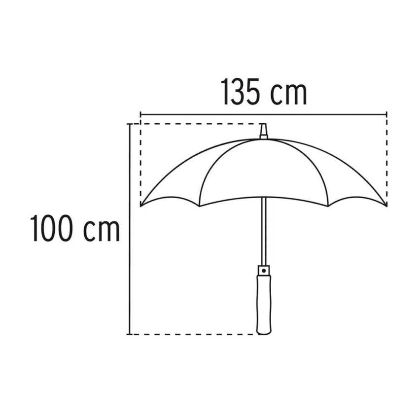 Paraguas Sombrilla Truper | 135 cm Diámetro | Para lluvia - Imagen 2