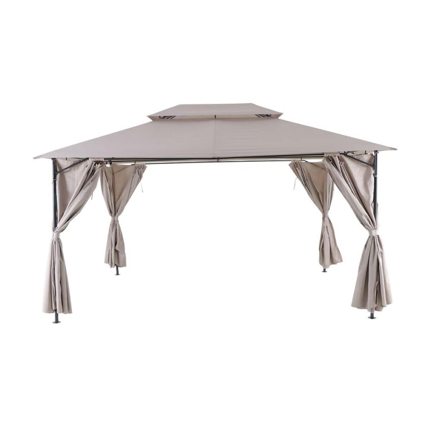 Pergola con cortinas Oxis 300x400 Taupe - Imagen 3