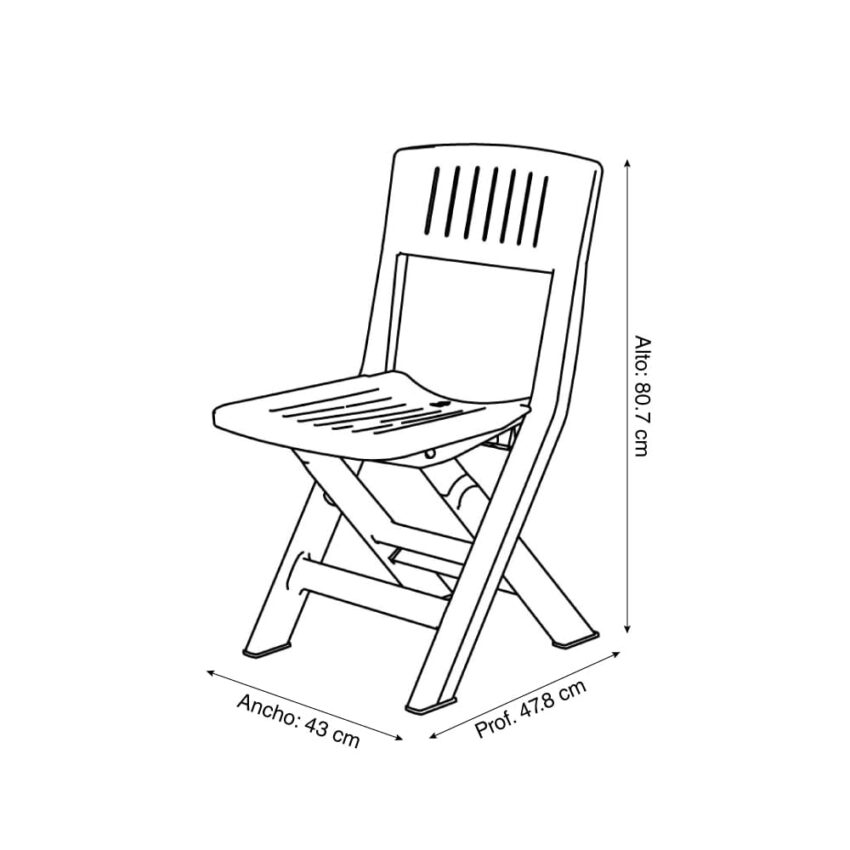 Silla plegable Rimax - Imagen 4