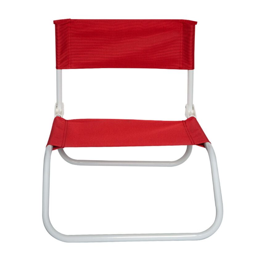 Silla plegable de playa roja - Imagen 5