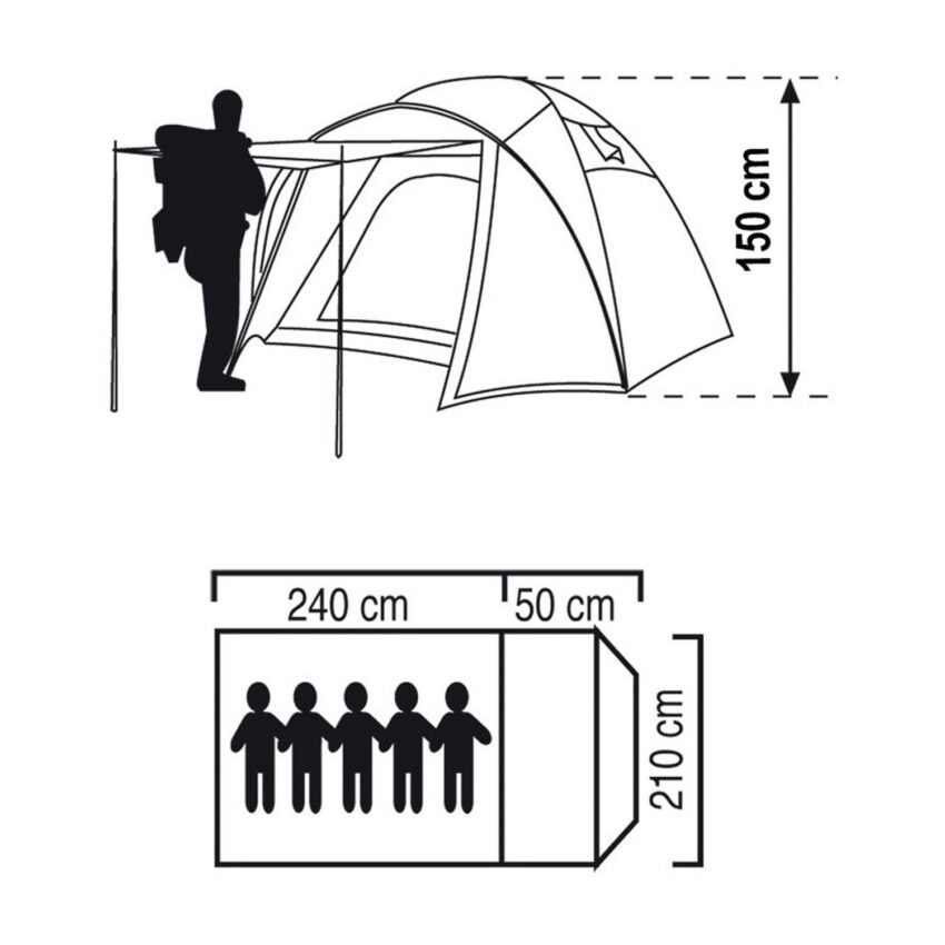 Carpa Iglú Adventure para 5 personas + Colchón inflable 2 plazas - Imagen 21