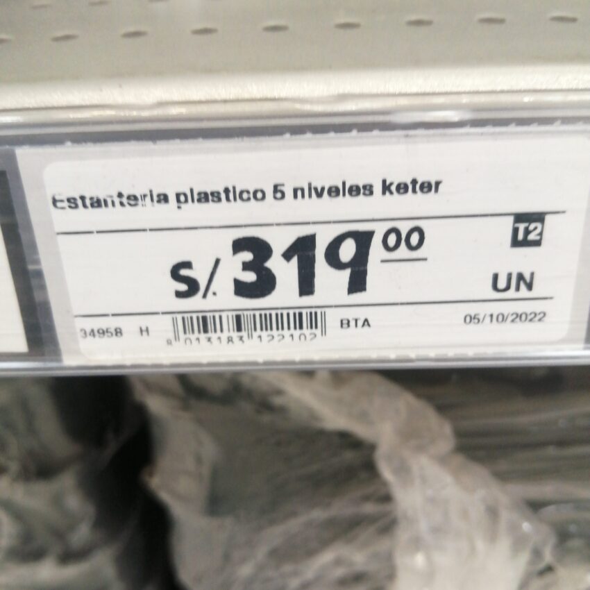 Estanteria plastico 5 niveles keter - Imagen 2