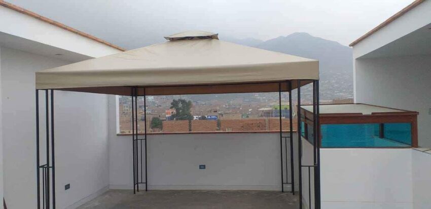 Pérgola 3x3m Tabaco - Imagen 11