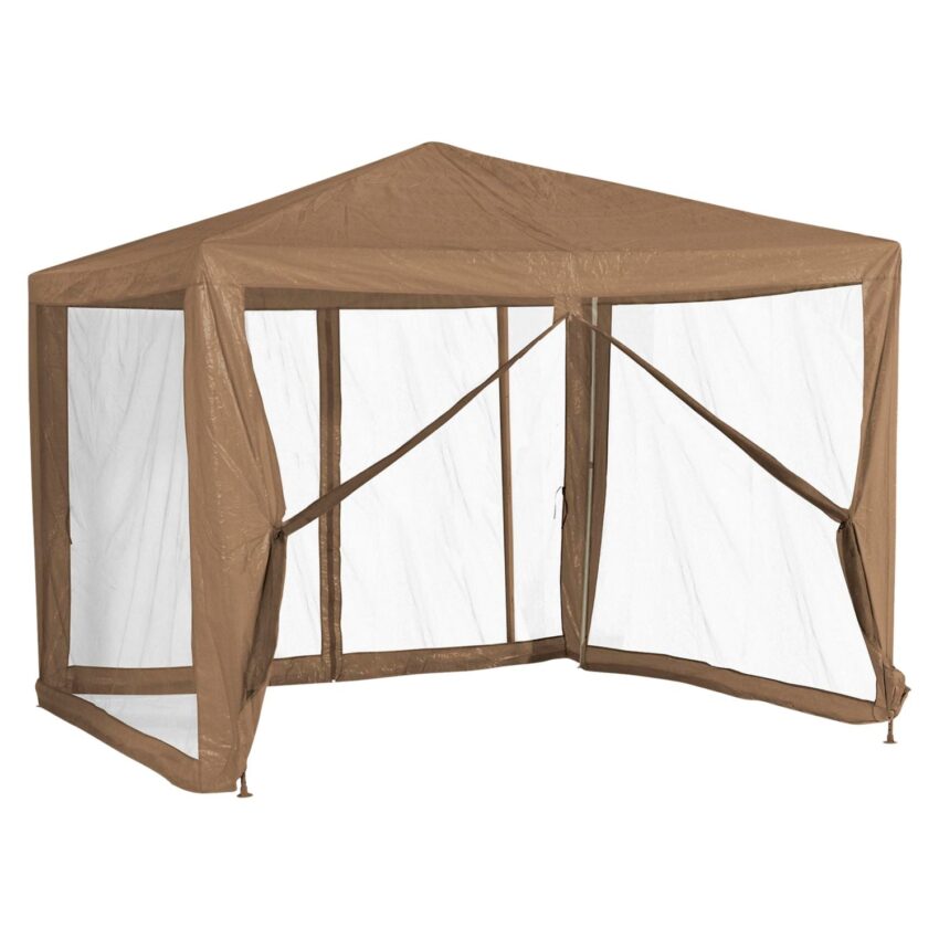 Toldo armable 3x3m Taupe con malla mosquitera - Imagen 4