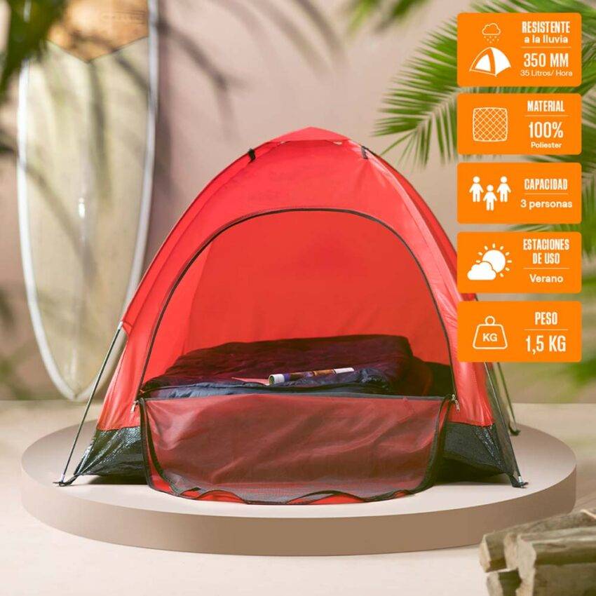 Carpa para 2 personas Ligera Dome Pack Orange - Imagen 10